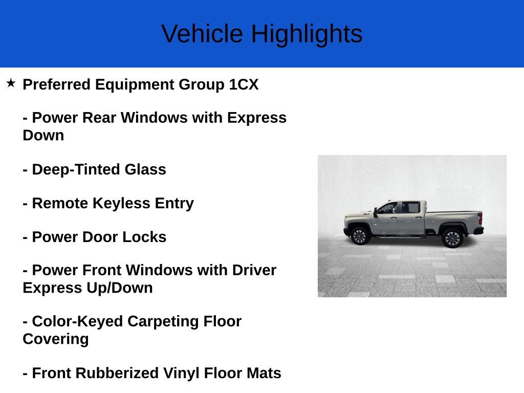 New 2026 Chevrolet Silverado 2500 Custom w/ Custom Value Package AWD/4WD image 3