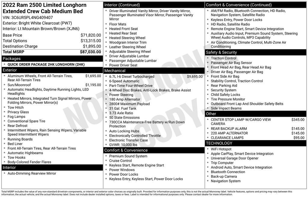 Used 2022 RAM 2500 Limited image 27