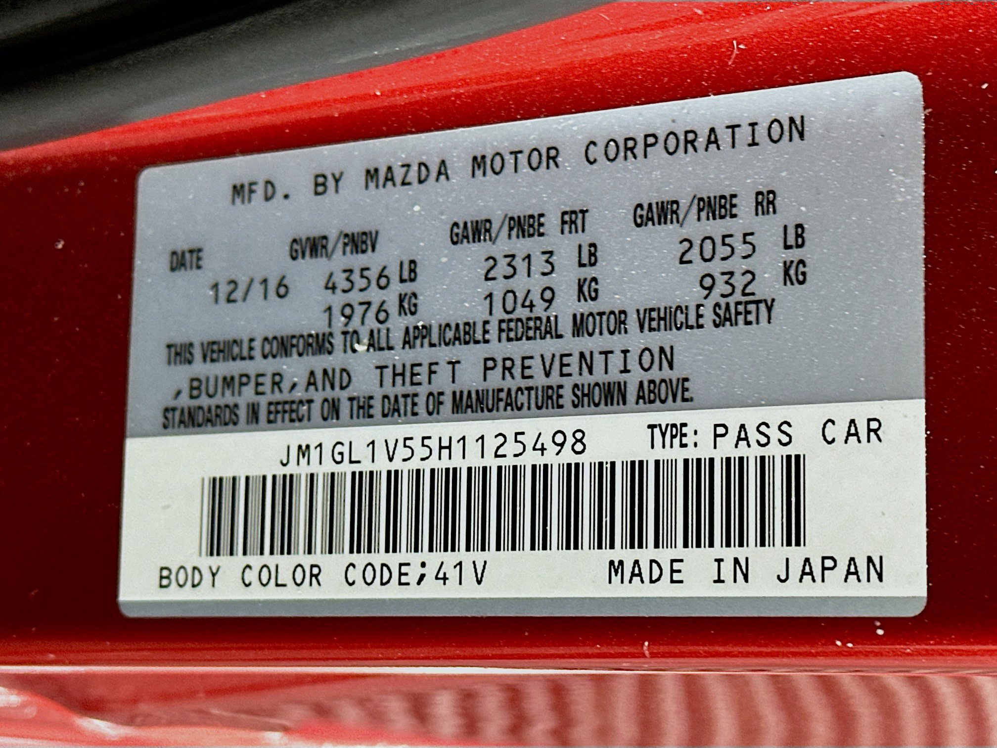 Used 2017 MAZDA MAZDA6 Touring FWD image 12