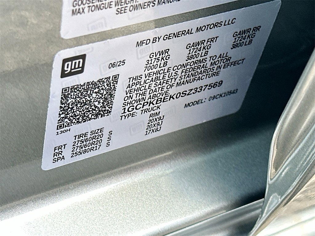 New 2025 Chevrolet Silverado 1500 Custom w/ Turbomax Blackout Package image 20