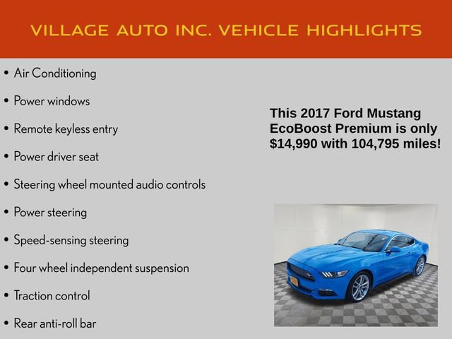 Used 2017 Ford Mustang Premium w/ Pony Package image 21