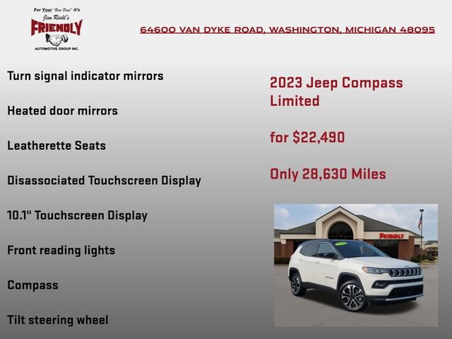 Used 2023 Jeep Compass Limited AWD/4WD image 30