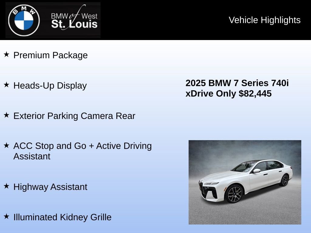 Used 2025 BMW 740i xDrive 740i xDrive image 16