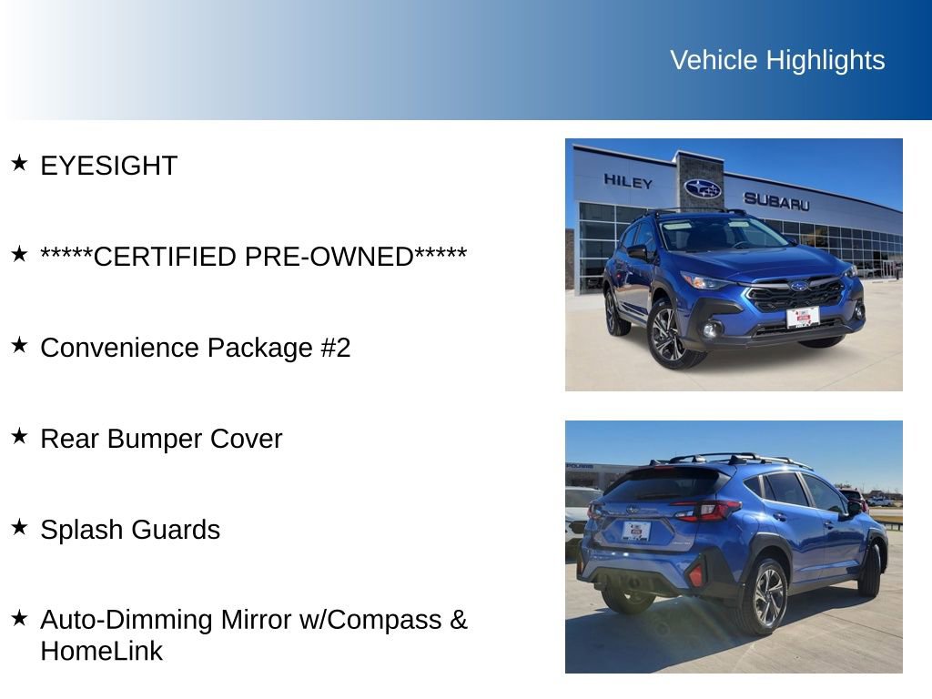 Certified 2025 Subaru Crosstrek 2.0i Premium w/ Convenience Package #2 image 5