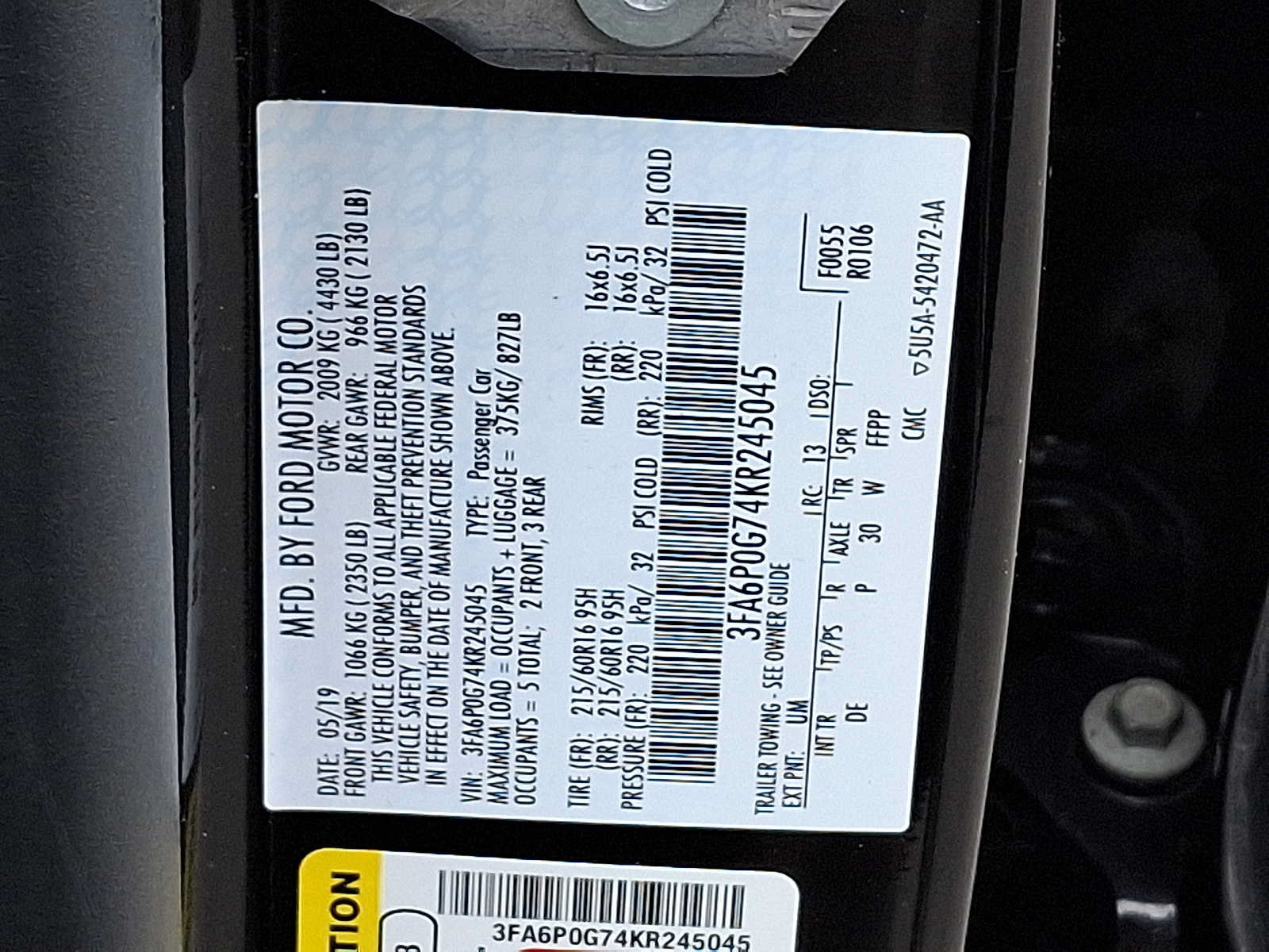 Used 2019 Ford Fusion S FWD image 26