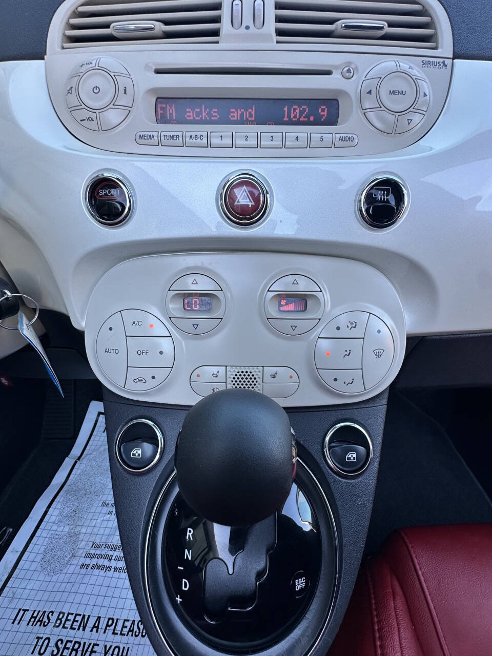 Used 2014 FIAT 500 Lounge w/ Luxury Leather Package FWD image 17