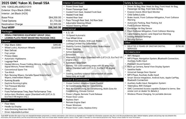 Used 2025 GMC Yukon XL Denali AWD/4WD image 6