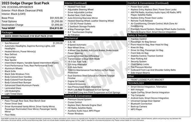Used 2023 Dodge Charger Scat Pack RWD image 19