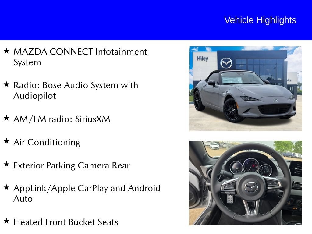 New 2026 MAZDA MX-5 Miata Club w/ Interior Package RWD image 9
