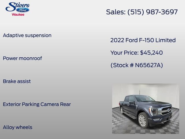 Used 2022 Ford F150 Limited AWD/4WD image 16