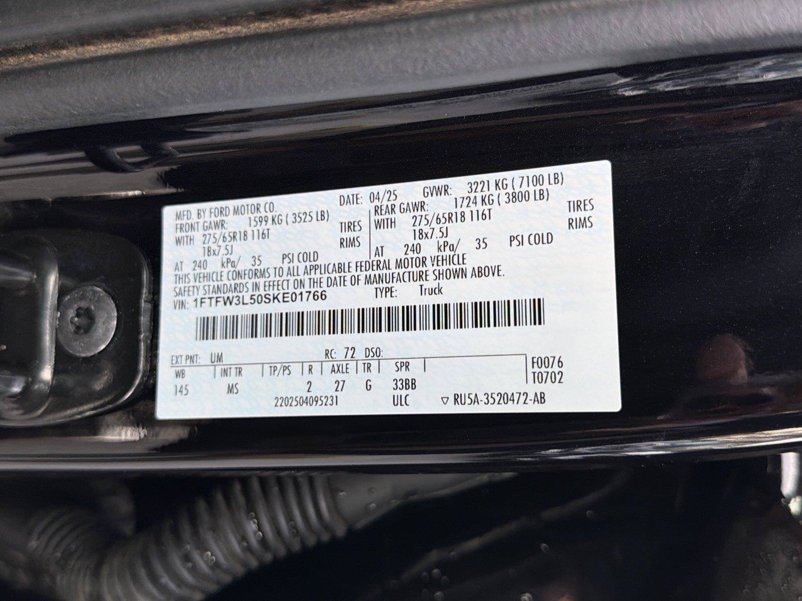 Used 2025 Ford F150 XLT w/ Equipment Group 301A Standard AWD/4WD image 32