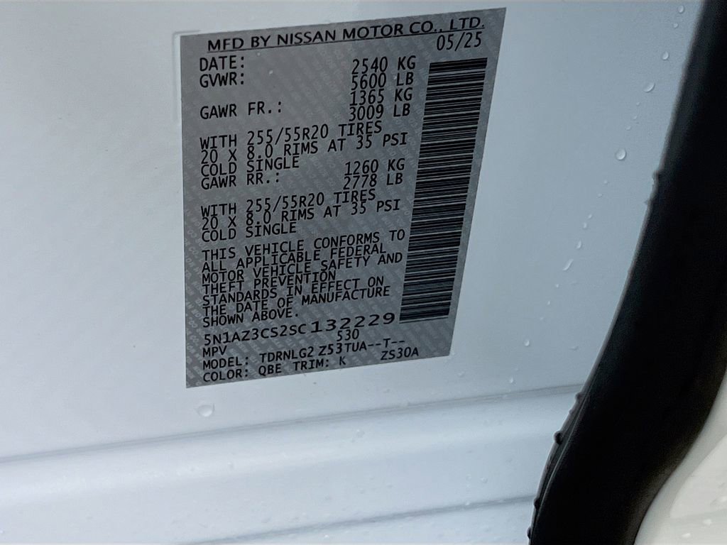 New 2025 Nissan Murano SL w/ Cargo Package AWD/4WD image 25