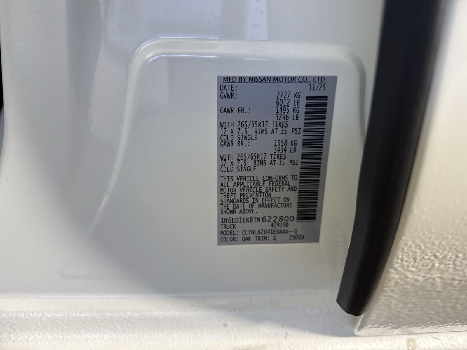 New 2026 Nissan Frontier SV w/ All-Weather Content Package AWD/4WD image 36