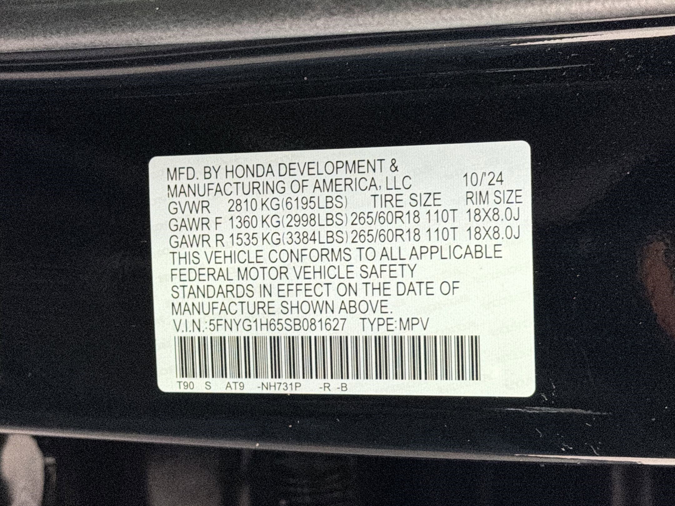 Certified 2025 Honda Pilot TrailSport image 21