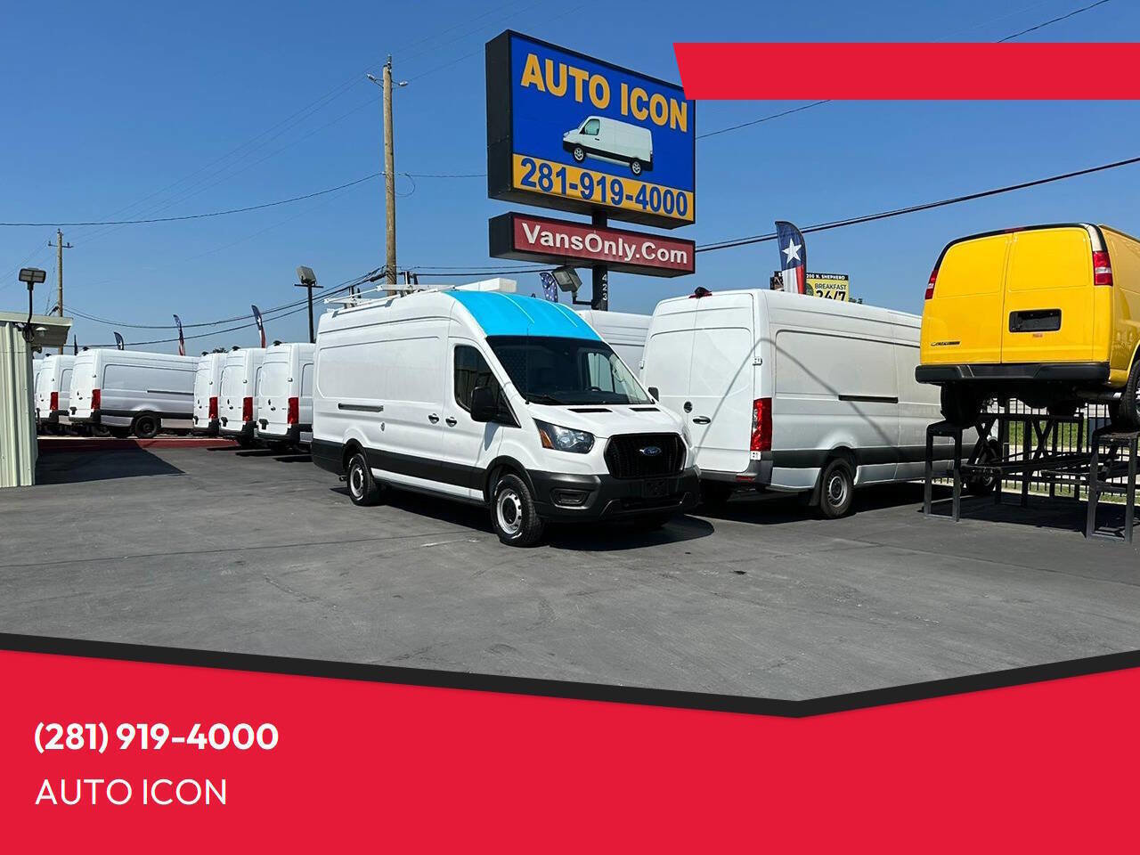 Used 2021 Ford Transit 350 148 High Roof Extended image 1