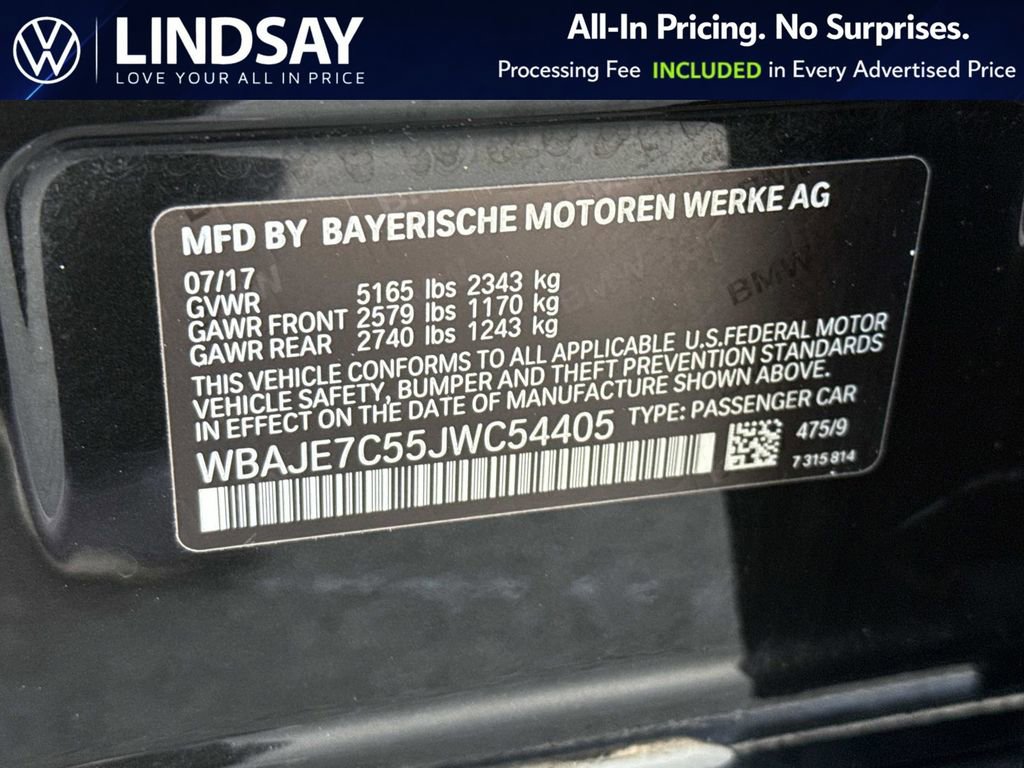 Used 2018 BMW 540i xDrive image 26