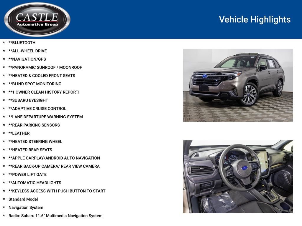 Used 2025 Subaru Forester Touring w/ Popular Package - Touring image 3