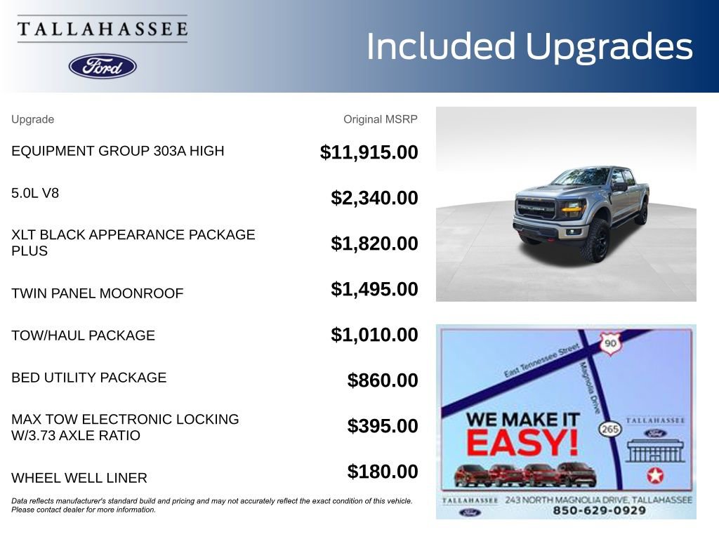 New 2025 Ford F150 XLT w/ Equipment Group 303A High image 3