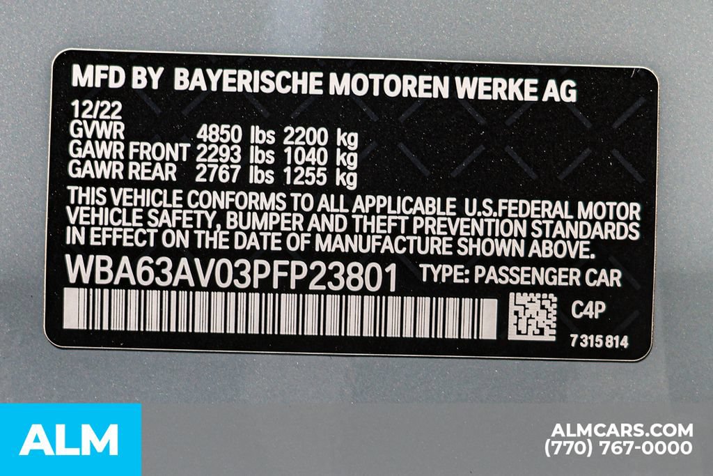Used 2023 BMW 430i Gran Coupe w/ M Sport Package RWD image 61