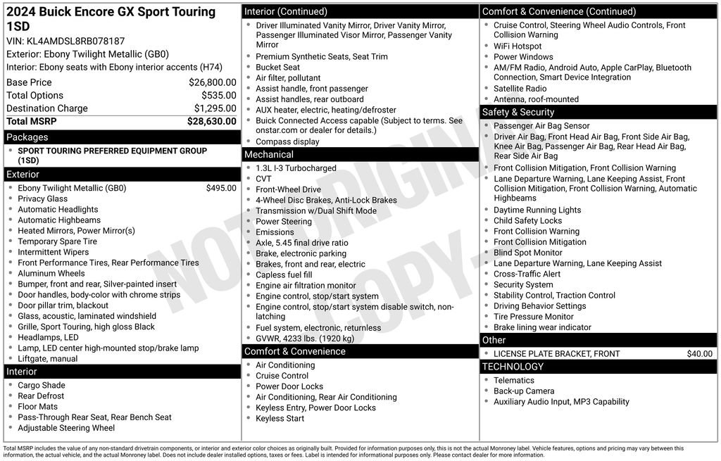 Certified 2024 Buick Encore GX Sport Touring FWD image 5