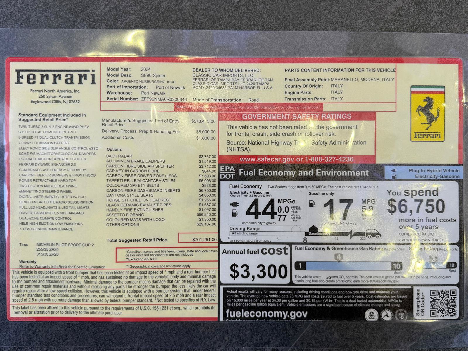 Used 2024 Ferrari SF90 Spider AWD/4WD image 2