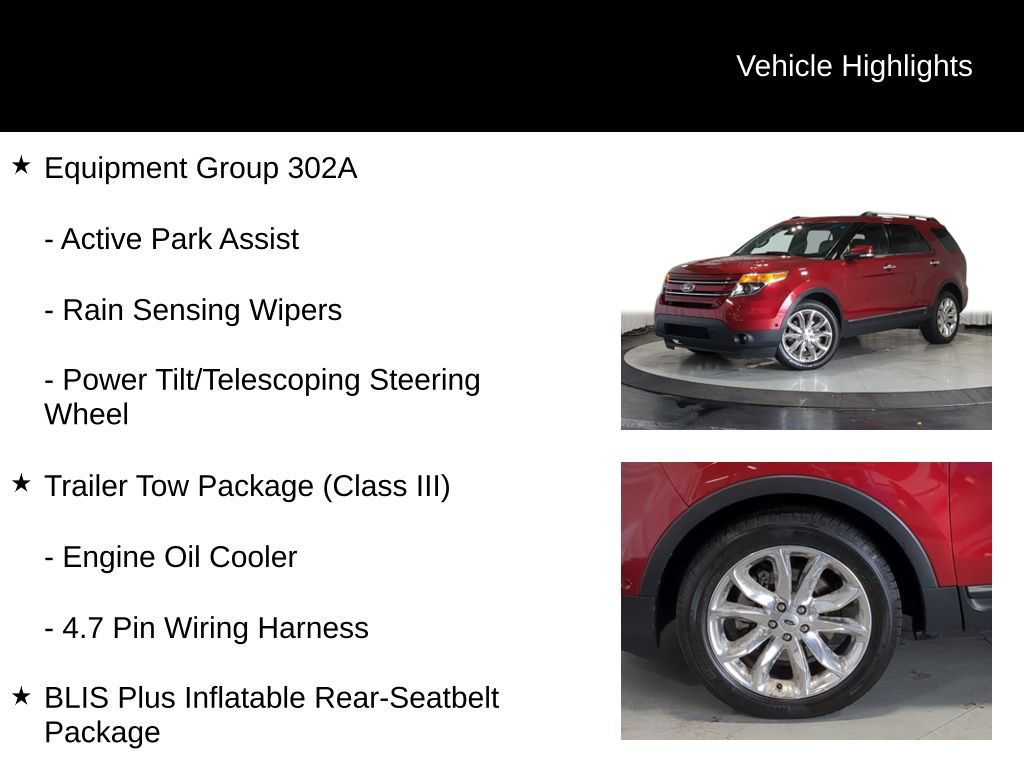 Used 2014 Ford Explorer Limited w/ Equipment Group 302A AWD/4WD image 13