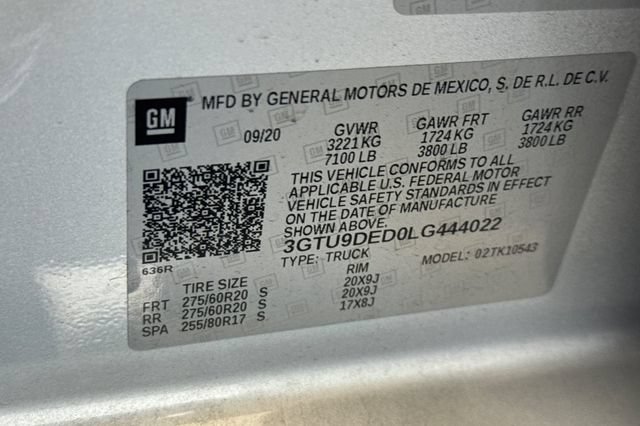 Used 2020 GMC Sierra 1500 SLT w/ SLT Premium Plus Package AWD/4WD image 28