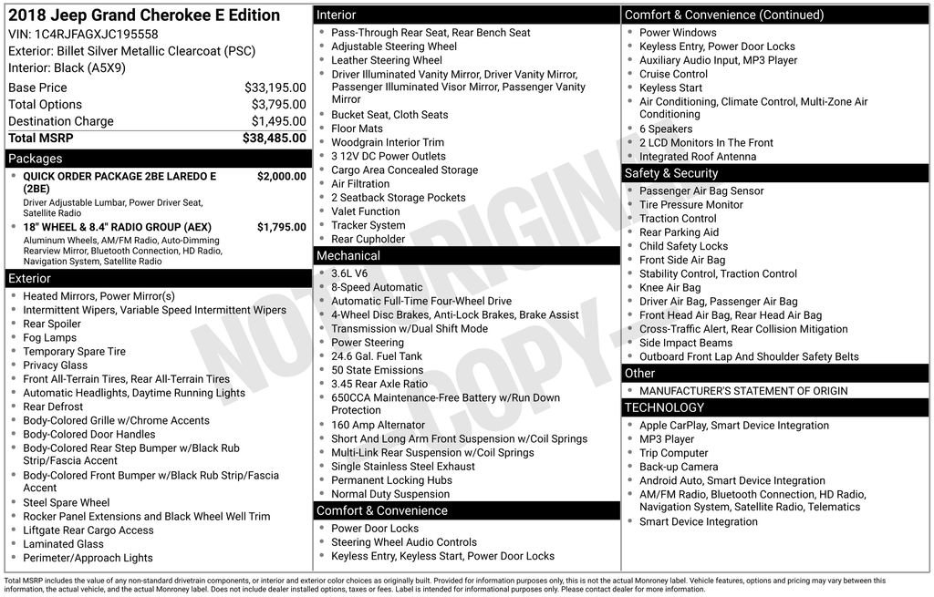 Used 2018 Jeep Grand Cherokee Laredo image 28