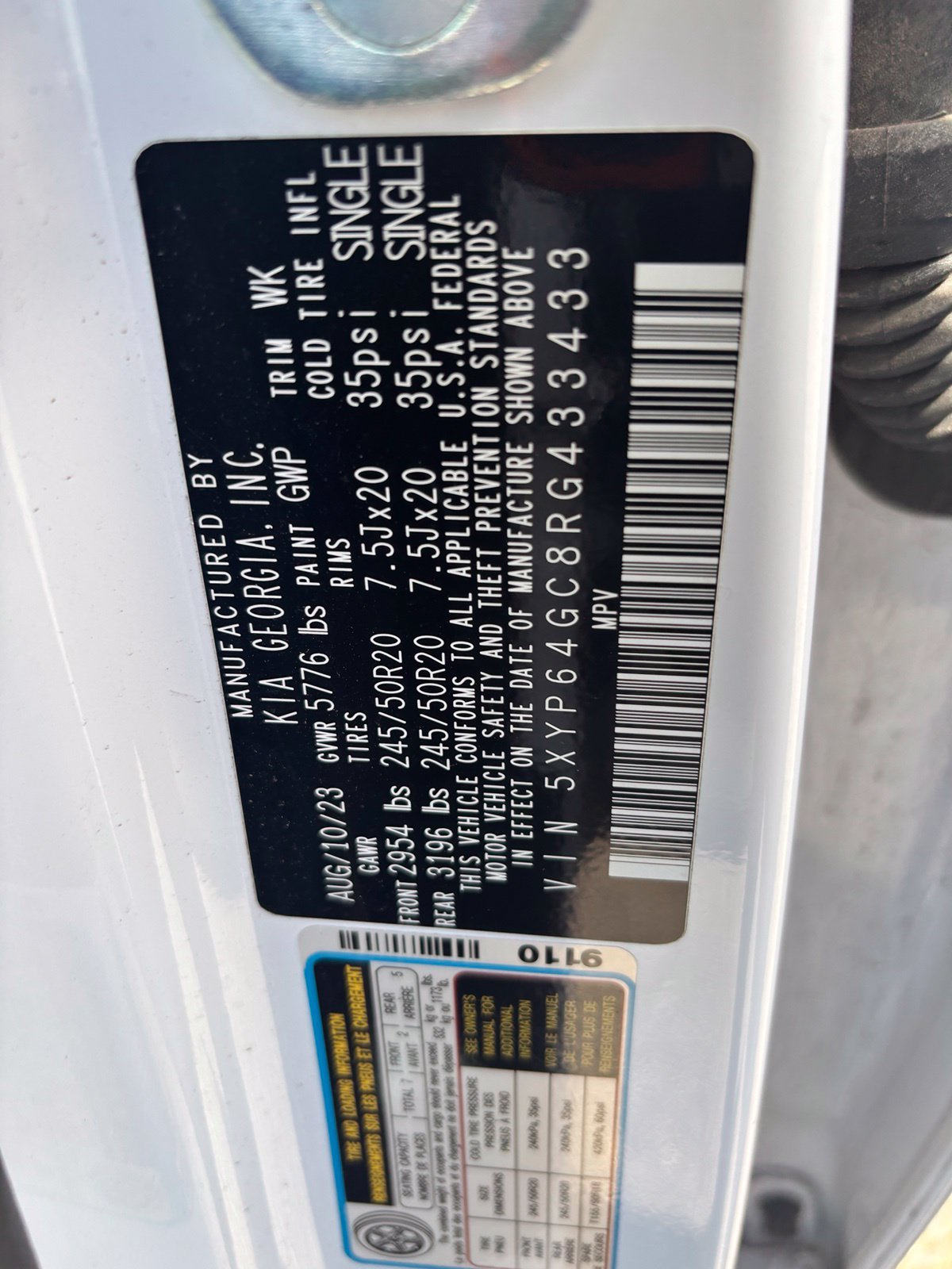 Used 2024 Kia Telluride S w/ S Sunroof Package FWD image 14