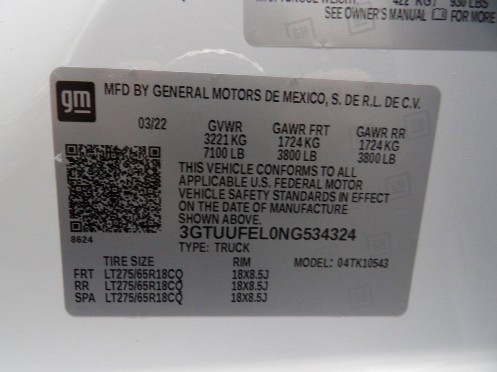 Used 2022 GMC Sierra 1500 AT4X image 66