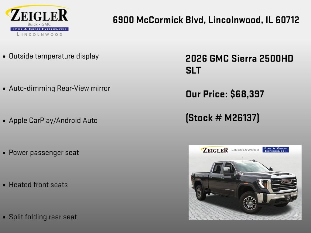 New 2026 GMC Sierra 2500 SLT AWD/4WD image 30