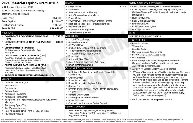 Used 2024 Chevrolet Equinox Premier AWD/4WD image 40