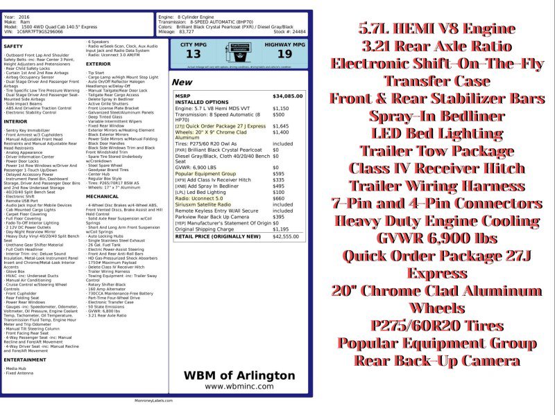 Used 2016 RAM 1500 Express image 2