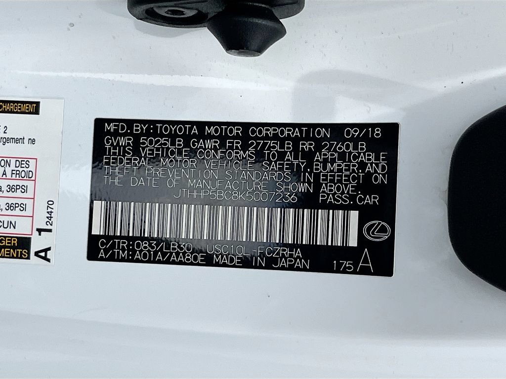 Used 2019 Lexus RC F w/ Premium Package RWD image 33
