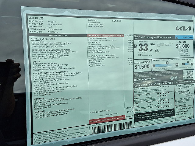 New 2026 Kia K4 FWD image 4