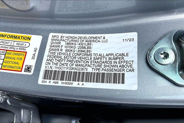 Certified 2024 Honda Accord EX image 18