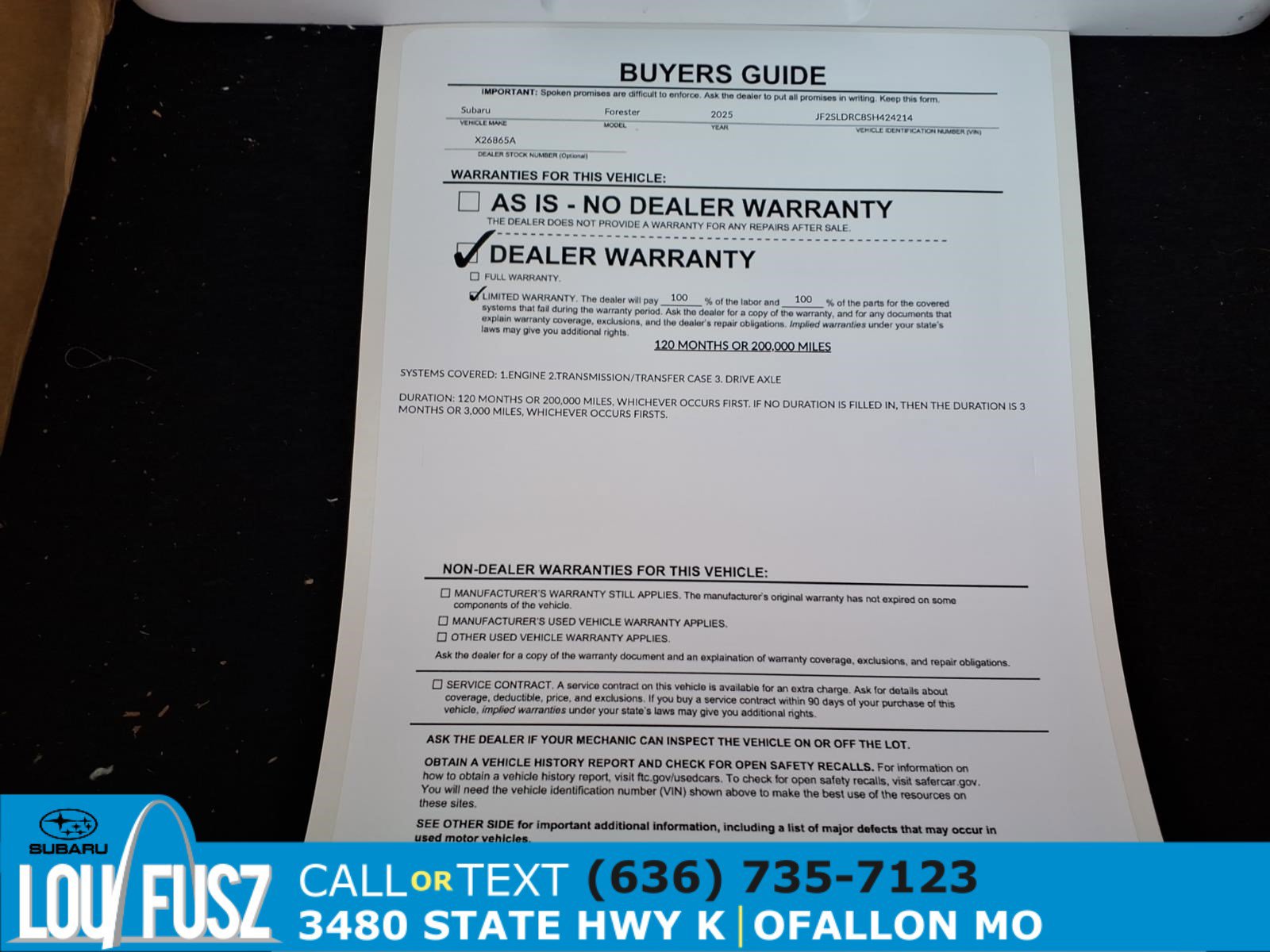 Used 2025 Subaru Forester Limited AWD/4WD image 35