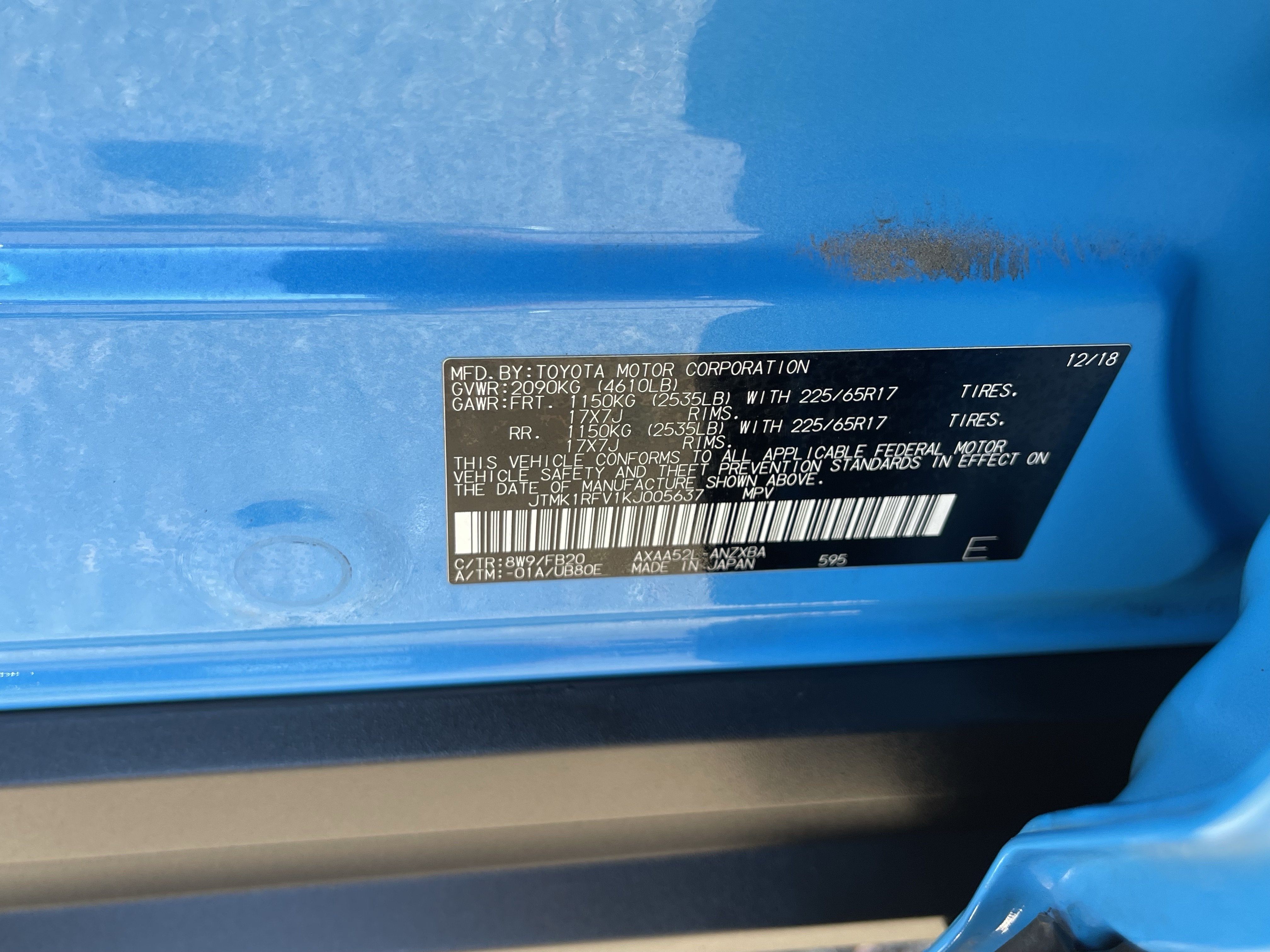 Used 2019 Toyota RAV4 LE w/ All Weather Liner Package FWD image 33