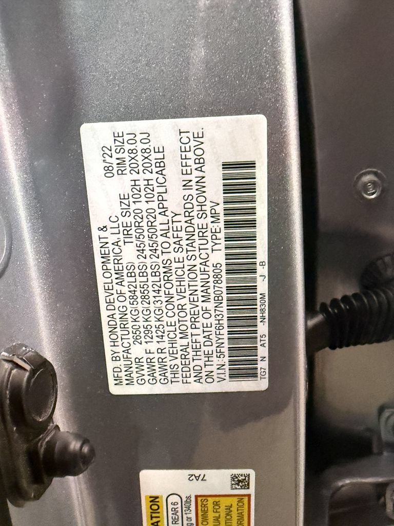 Used 2022 Honda Pilot Sport image 56