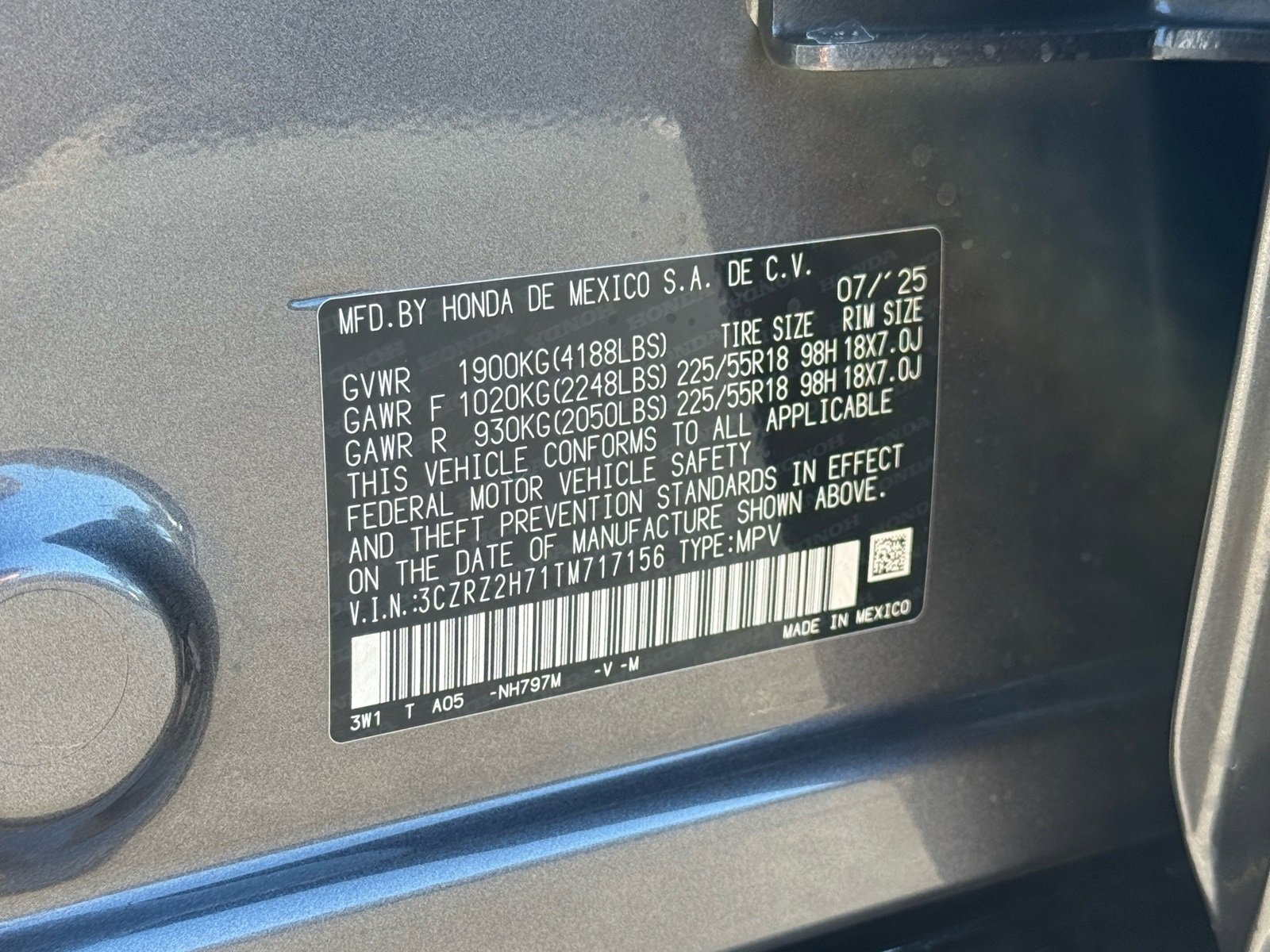 New 2026 Honda HR-V EX-L image 19