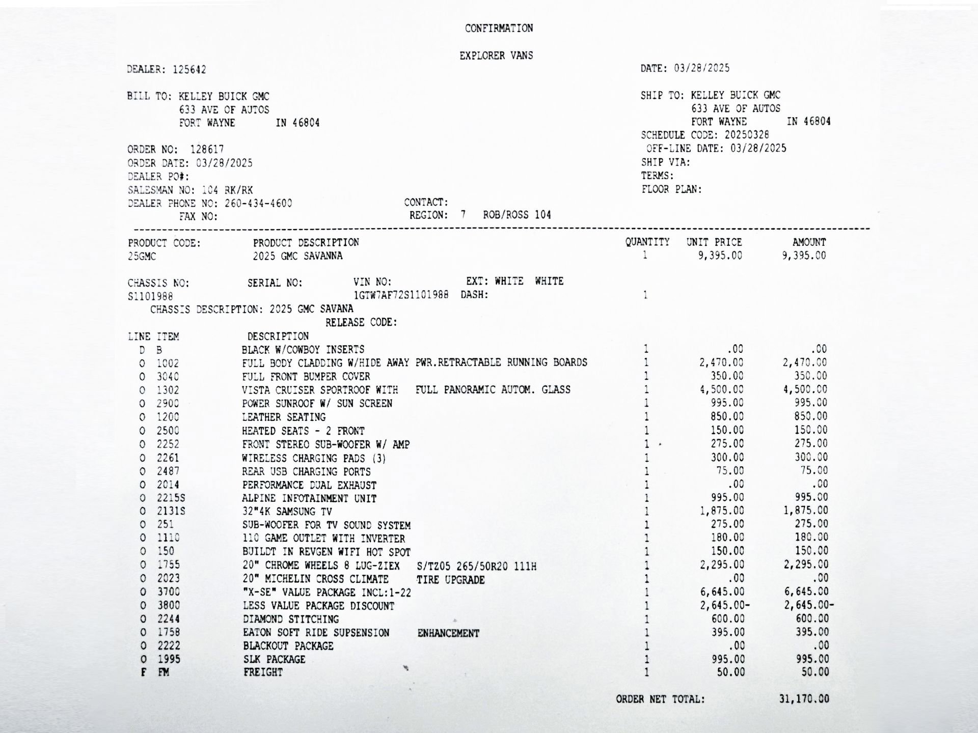 Used 2025 GMC Savana 2500 w/ Driver Convenience Package image 50