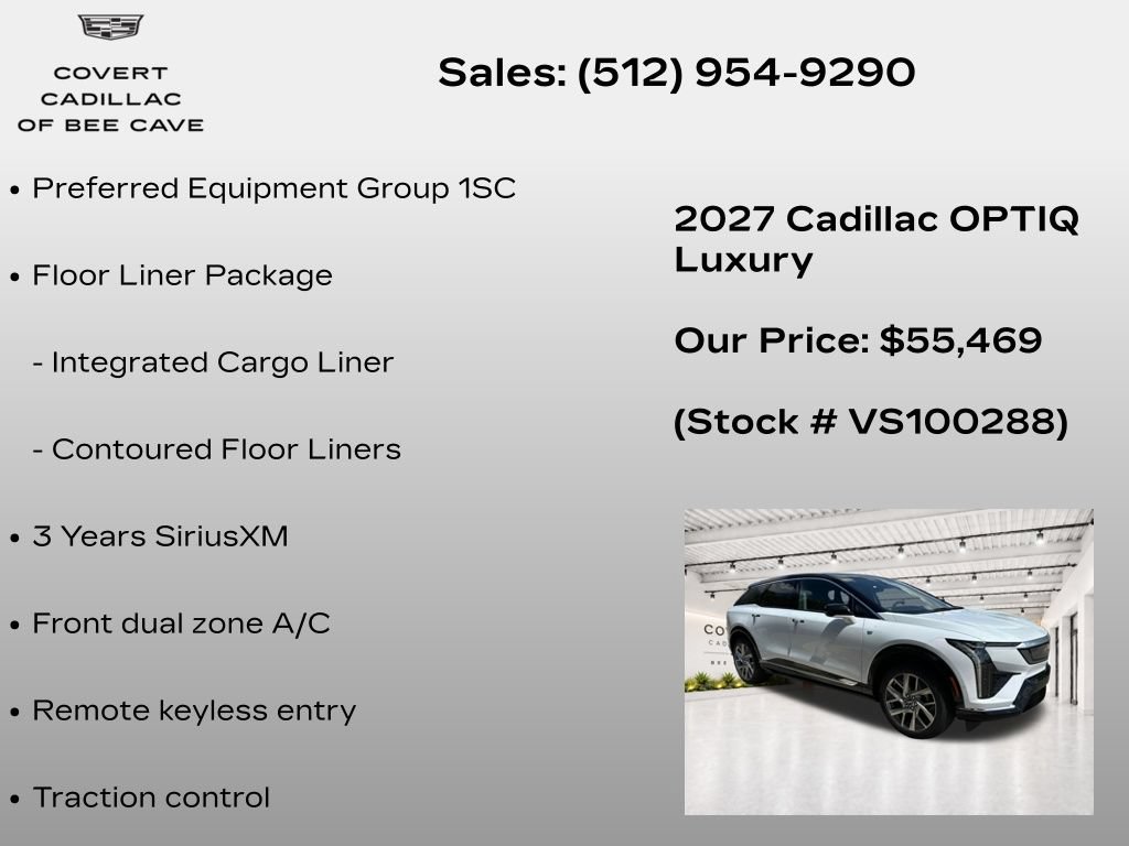 New 2027 Cadillac Optiq Luxury RWD image 7