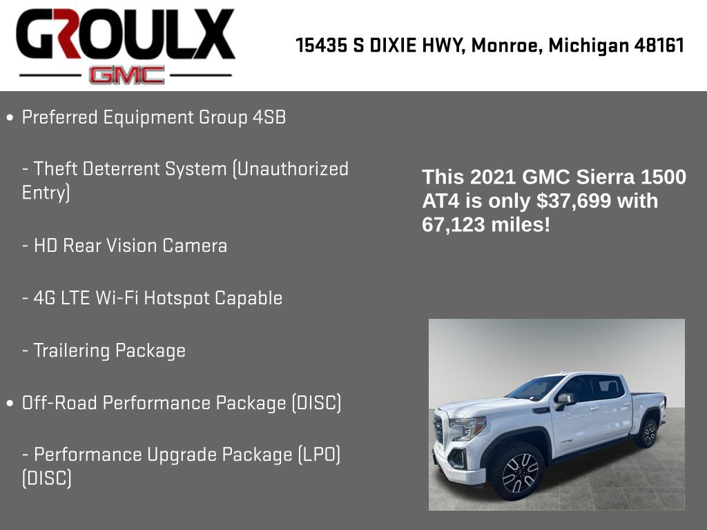 Used 2021 GMC Sierra 1500 AT4 w/ Off-Road Performance Package AWD/4WD image 21