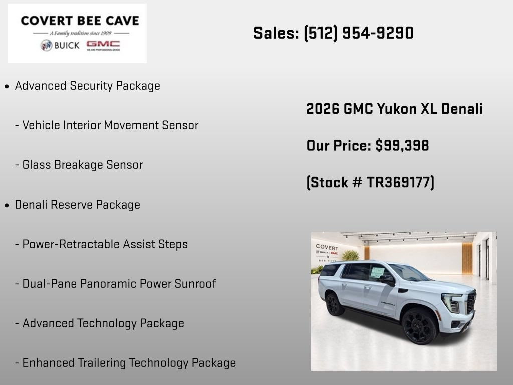 New 2026 GMC Yukon XL Denali w/ Denali Reserve Package AWD/4WD image 19