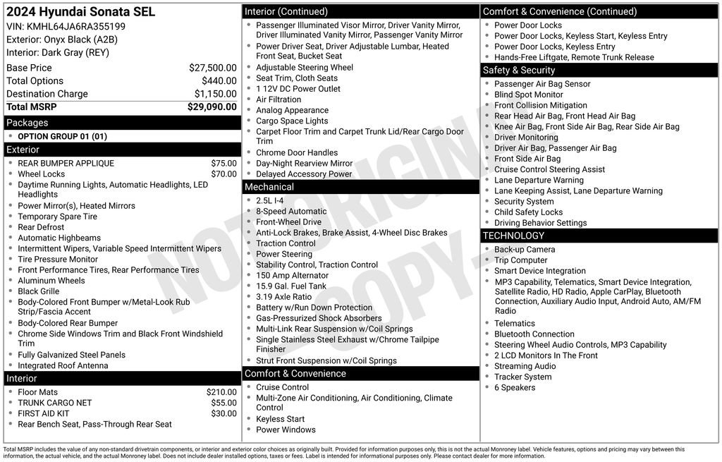 Used 2024 Hyundai Sonata SEL FWD image 7