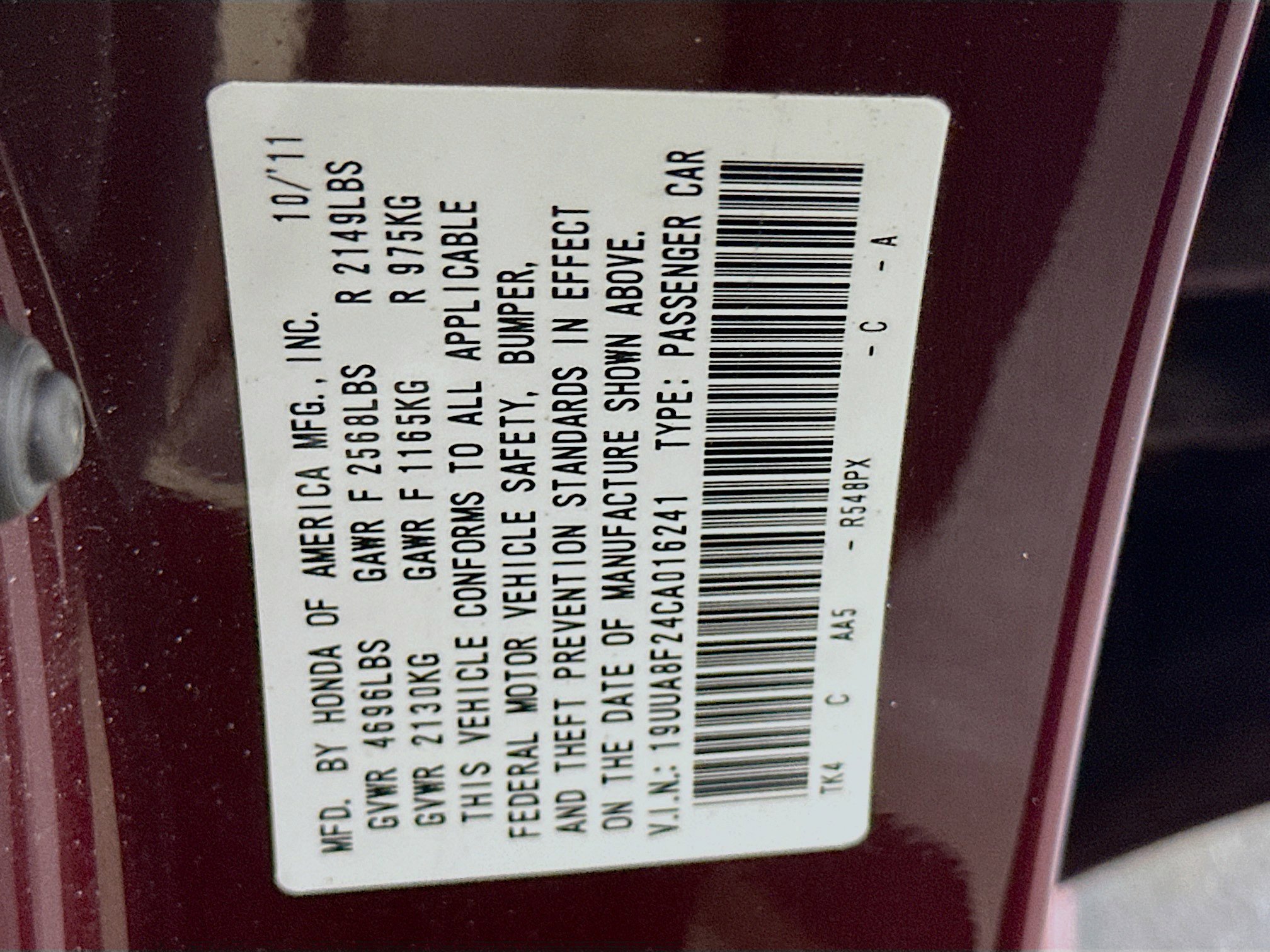 Used 2012 Acura TL image 12