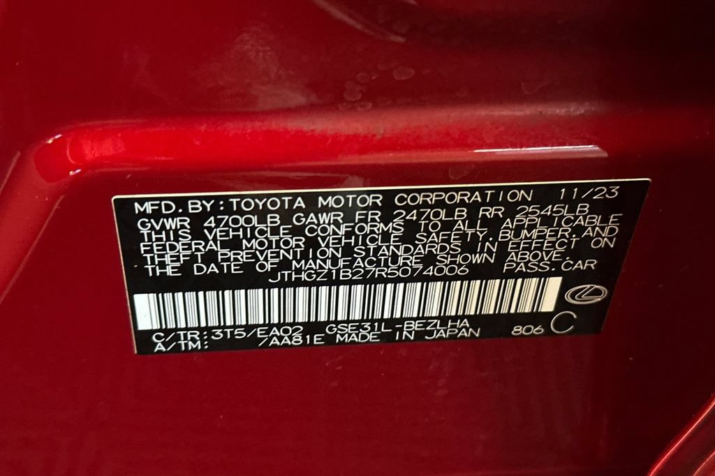 Certified 2024 Lexus IS 350 F Sport w/ Accessory Package RWD image 27