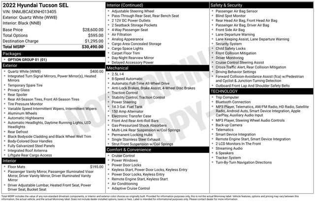 Used 2022 Hyundai Tucson SEL AWD/4WD image 4