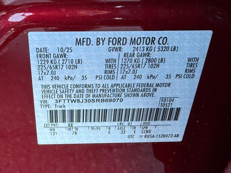 New 2025 Ford Maverick XLT w/ Equipment Group 301A image 19