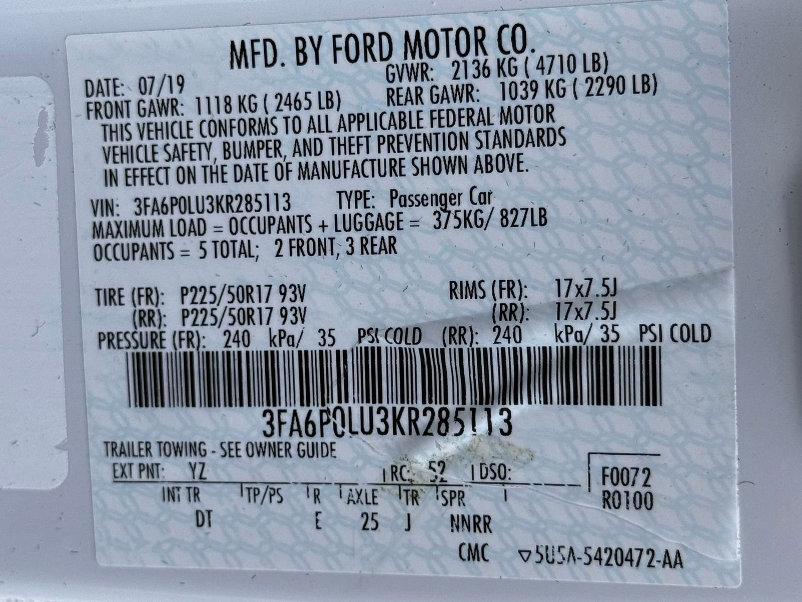 Used 2019 Ford Fusion SE FWD image 37